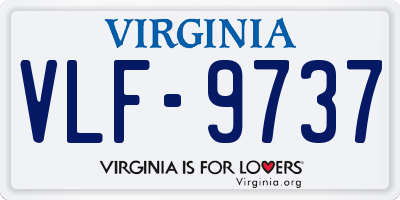 VA license plate VLF9737
