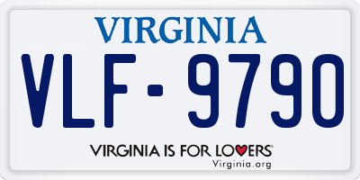 VA license plate VLF9790