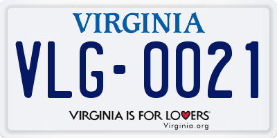 VA license plate VLG0021