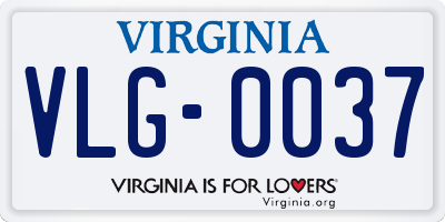VA license plate VLG0037