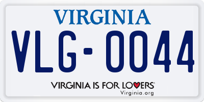 VA license plate VLG0044