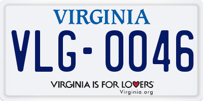 VA license plate VLG0046