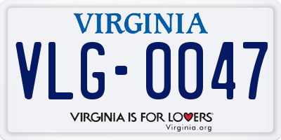 VA license plate VLG0047