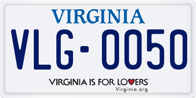 VA license plate VLG0050
