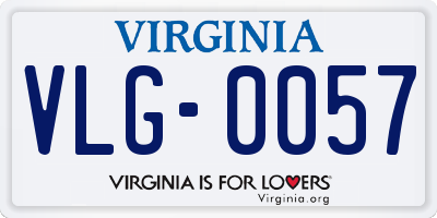 VA license plate VLG0057