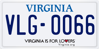 VA license plate VLG0066