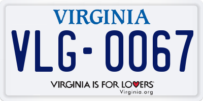 VA license plate VLG0067