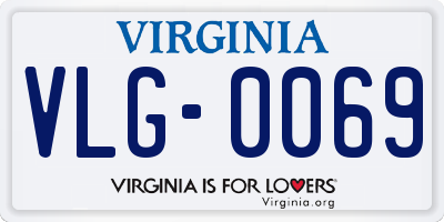 VA license plate VLG0069