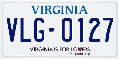 VA license plate VLG0127