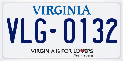 VA license plate VLG0132