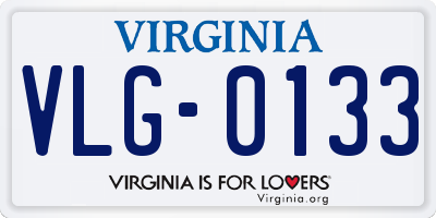 VA license plate VLG0133