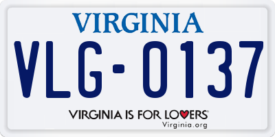 VA license plate VLG0137