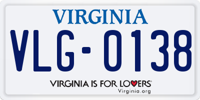 VA license plate VLG0138