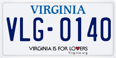 VA license plate VLG0140
