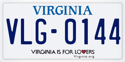 VA license plate VLG0144