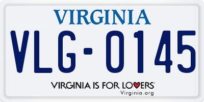 VA license plate VLG0145