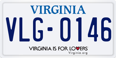 VA license plate VLG0146