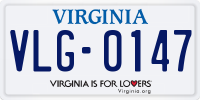 VA license plate VLG0147