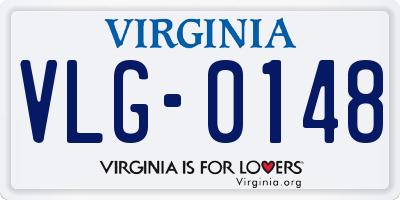 VA license plate VLG0148
