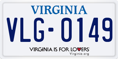 VA license plate VLG0149