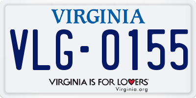 VA license plate VLG0155