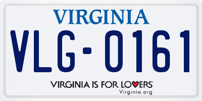 VA license plate VLG0161