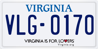 VA license plate VLG0170