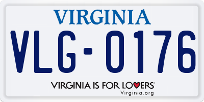 VA license plate VLG0176