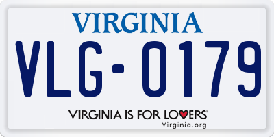 VA license plate VLG0179