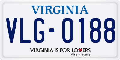 VA license plate VLG0188