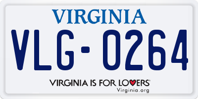 VA license plate VLG0264