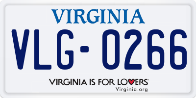 VA license plate VLG0266