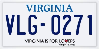 VA license plate VLG0271