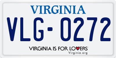 VA license plate VLG0272