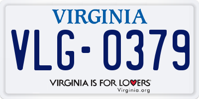 VA license plate VLG0379