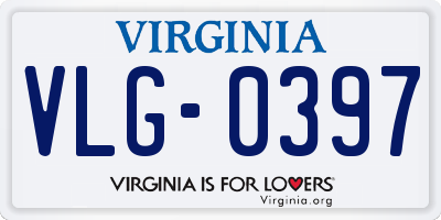 VA license plate VLG0397