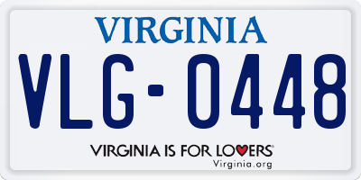 VA license plate VLG0448