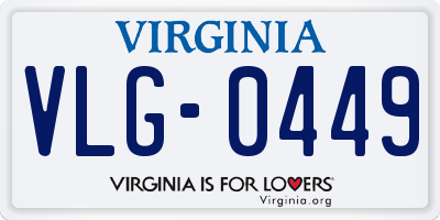VA license plate VLG0449