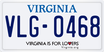VA license plate VLG0468