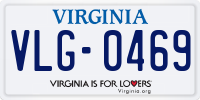 VA license plate VLG0469