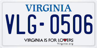 VA license plate VLG0506