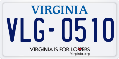 VA license plate VLG0510