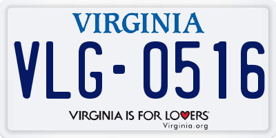 VA license plate VLG0516