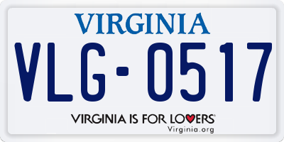 VA license plate VLG0517