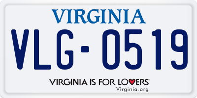 VA license plate VLG0519