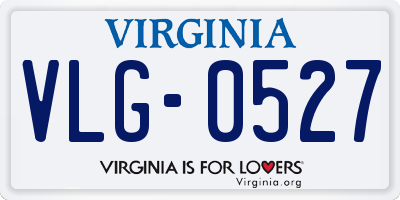 VA license plate VLG0527