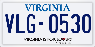 VA license plate VLG0530