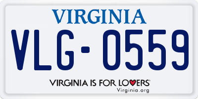 VA license plate VLG0559