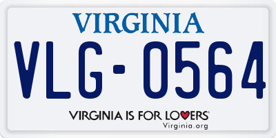 VA license plate VLG0564
