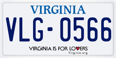VA license plate VLG0566